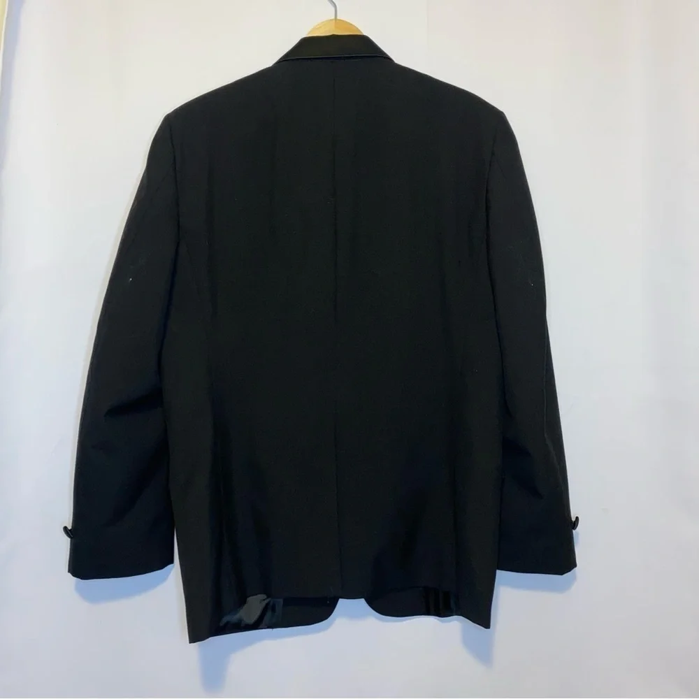 Neil Allyn Black Wool Tuxedo 2 Button Blazer Size 41R - Picture 4 of 9